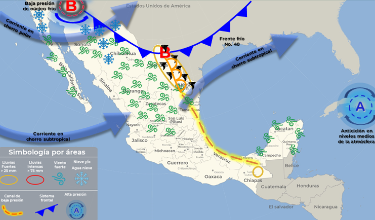 Ambiente caluroso y lluvias aisladas