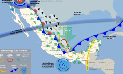 Lluvias aisladas para la Península de Yucatán