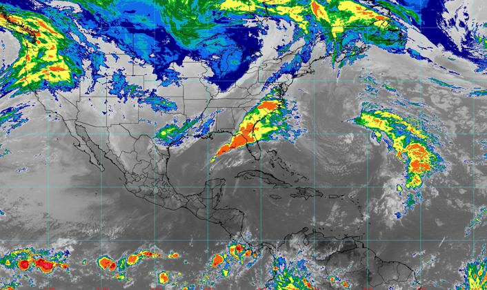 LLuvias fuertes para Quintana Roo