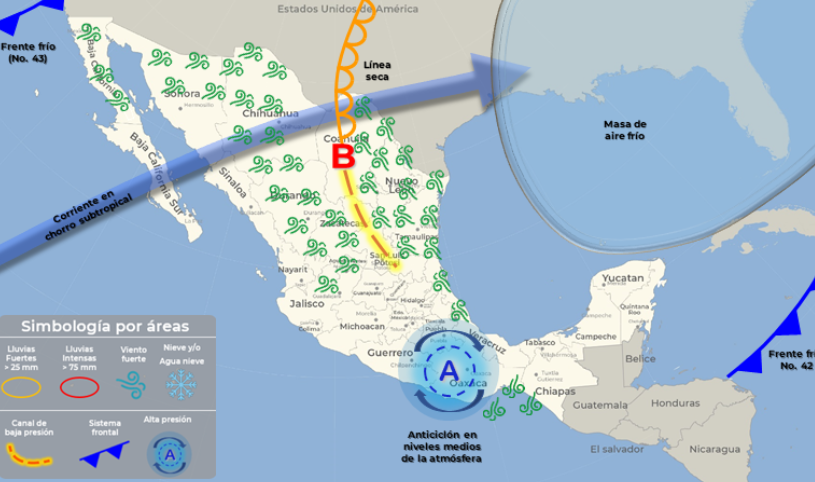 Chubascos para Quintana Roo