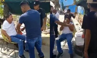 Cobradores de piso golpean brutalmente a chofer en Acapulco