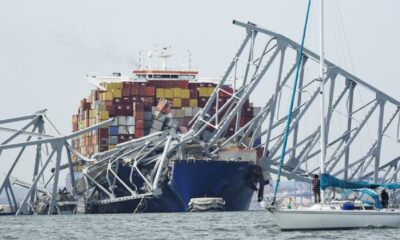 Hallan cadáver de mexicano tras caída de puente de Baltimore Créditos: AP Photo