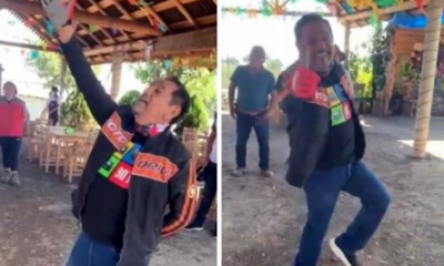 Félix Salgado, bailando en campaña