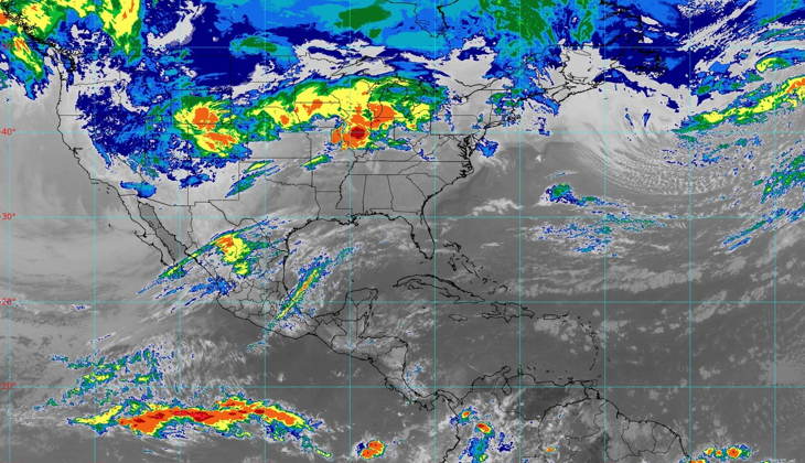 Lluvias aisladas en Quintana Roo