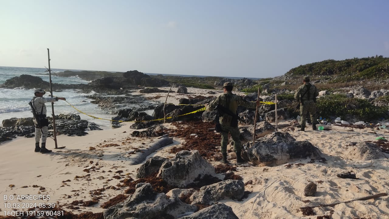 Recalan paquetes de droga en Cozumel