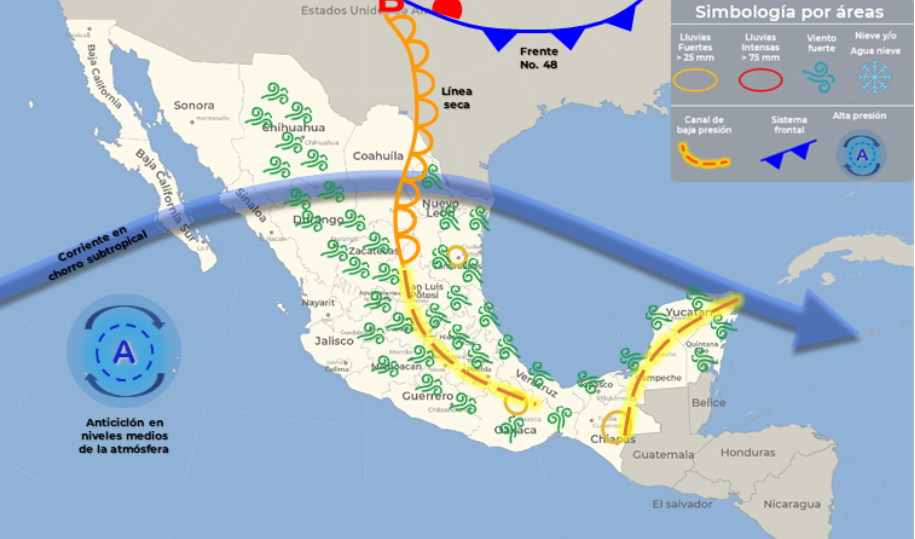 Altas temperaturas se pronostica para la Península de Yucatán