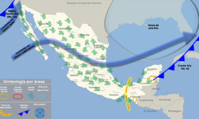 Rachas de viento fuerte y lluvias para Quintana Roo