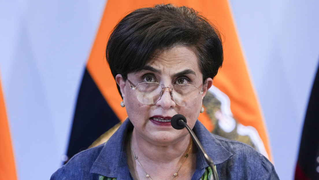 La Ministra de Relaciones Exteriores de Ecuador, Gabriela Sommerfeld, en Quito, el 6 de abril de 2024. Dolores Ochoa / AP