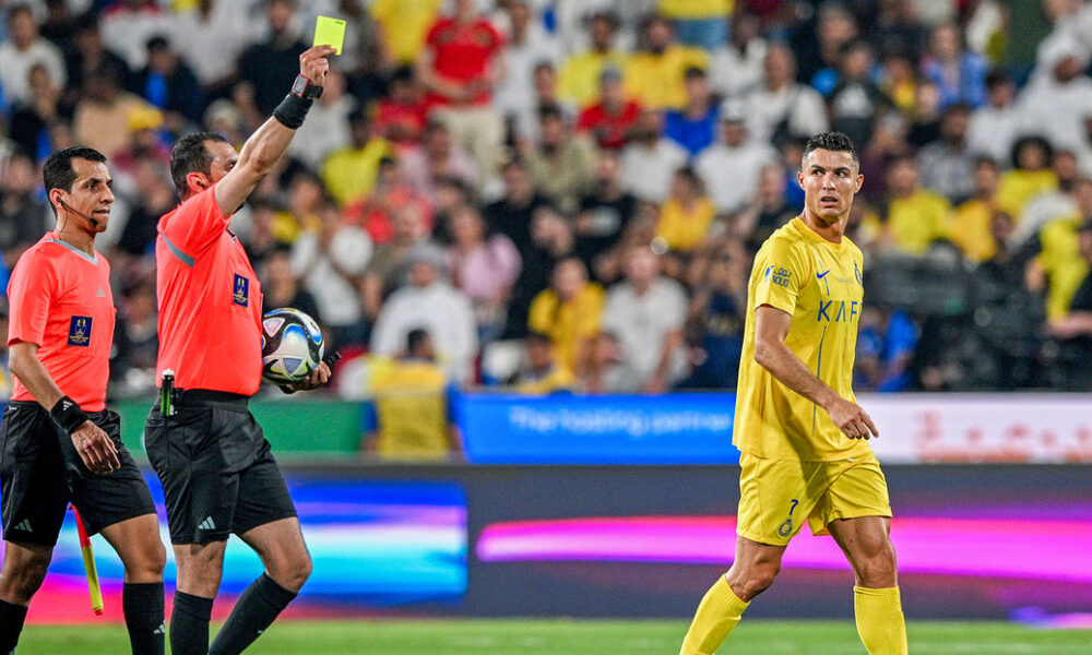 Cristiano Ronaldo de Al-Nassr durante el partido de la semifinal de la Supercopa de Arabia Saudita contra Al-Hilal, el 8 de abril de 2024. Waleed Zein / Anadolu / AP