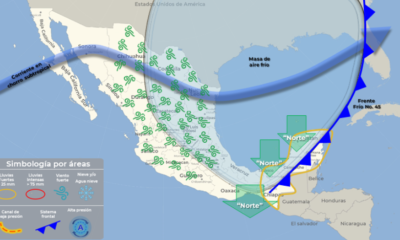 Lluvias fuertes con descargas eléctricas para Quintana Roo