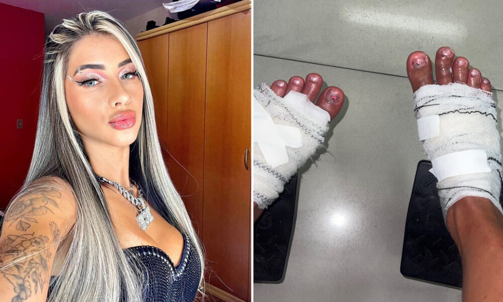 “Influencers” brasileños casi pierden los pies en un peligroso reto