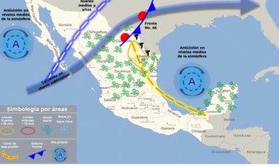 Rachas de viento y ambiente caluroso para Quintana Roo