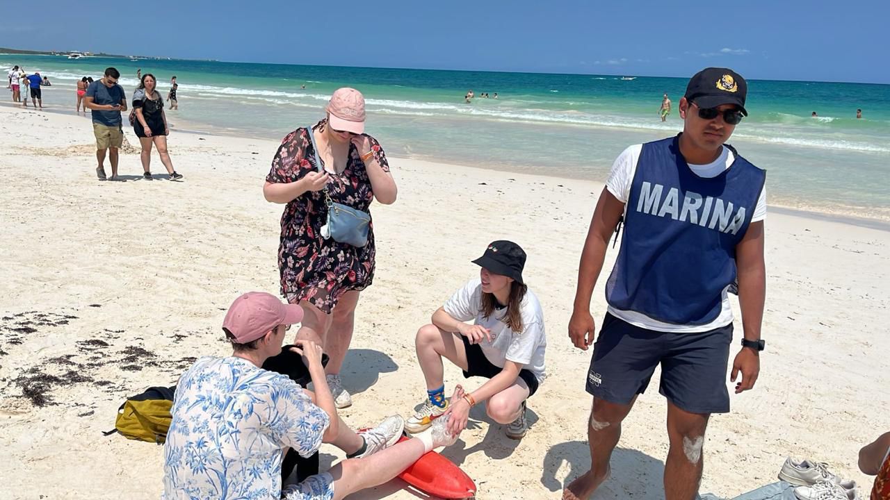 Saldo blanco durante la temporada vacacional de Semana Santa en Tulum