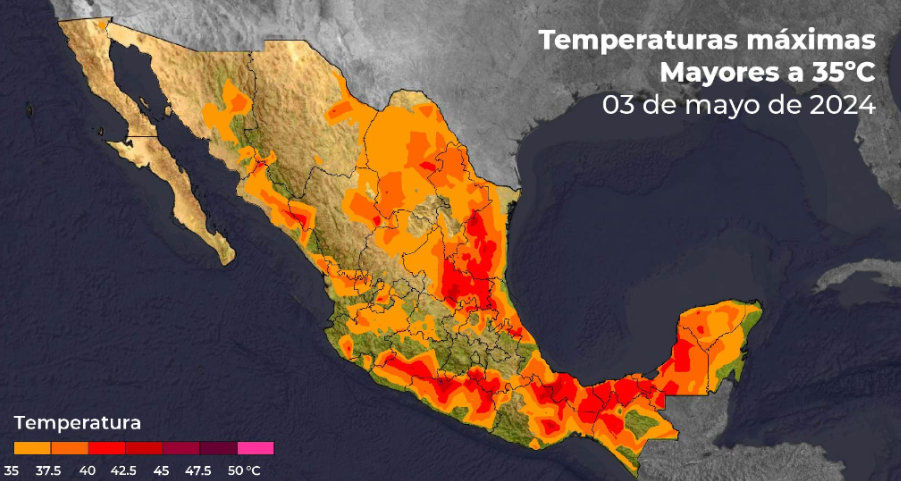 Inicia segunda onda de calor en territorio mexicano