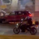 Con auto en llamas, desata balacera y se enfrenta a policías en Puerto Vallarta