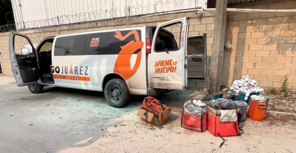 Candidato de MC por la alcaldía del municipio campechano de Carmen denuncia que una de sus camionetas de campaña fue quemada