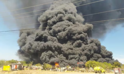 Culiacán: Reportan fuerte incendio tras explosión de pipas; evacúan poblaciones aledañas