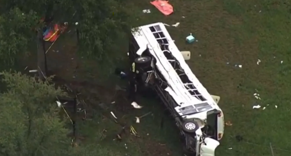 Se accidenta autobús con trabajadores agrícolas en Florida