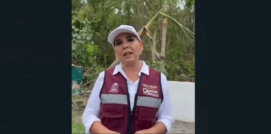 Mara Lezama Gobernadora del estado de Quintana Roo