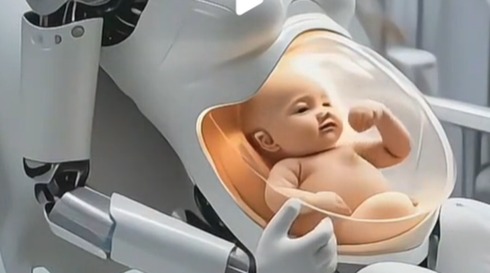 robot portador con útero artificial