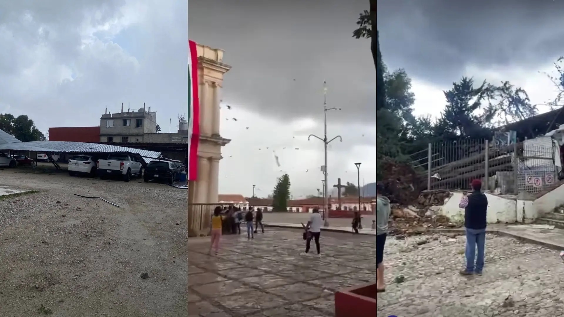 Tornado sorprende a San Cristóbal