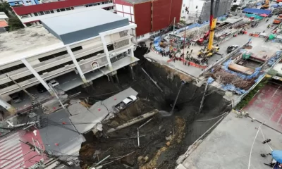 socavón en Bangkok Tailandia