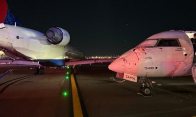 colisionan aviones LaGuardia