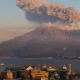 Erupción del volcán Sakurajima en Japón