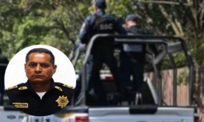 Elementos de la SSC resguardan la zona acordonada en Jardines del Pedregal tras el asesinato de un policía durante un robo.