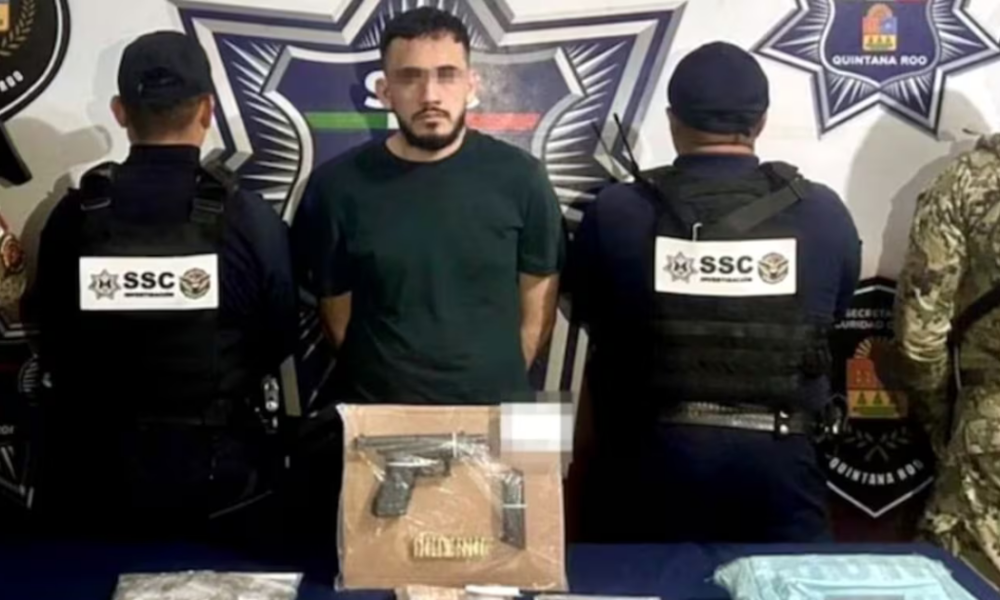 Elementos de seguridad federal durante operativo en Benito Juárez, Quintana Roo, tras la detención de presunto jefe del CJNG.