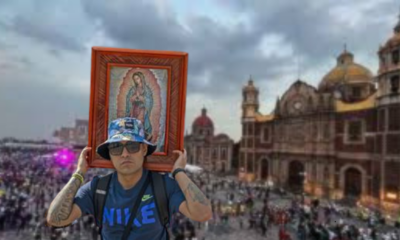 Peregrinos en la Basílica de Guadalupe durante la jornada principal de visitas, con presencia de cuerpos de seguridad y servicios médicos.