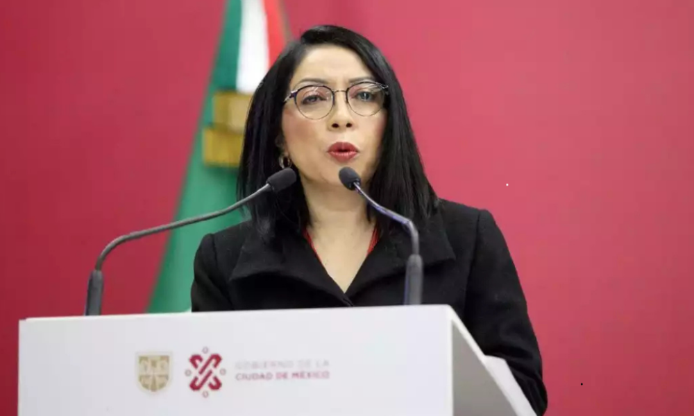 Esthela Damián Peralta durante un acto oficial tras su nombramiento como consejera jurídica de la Presidencia de México.