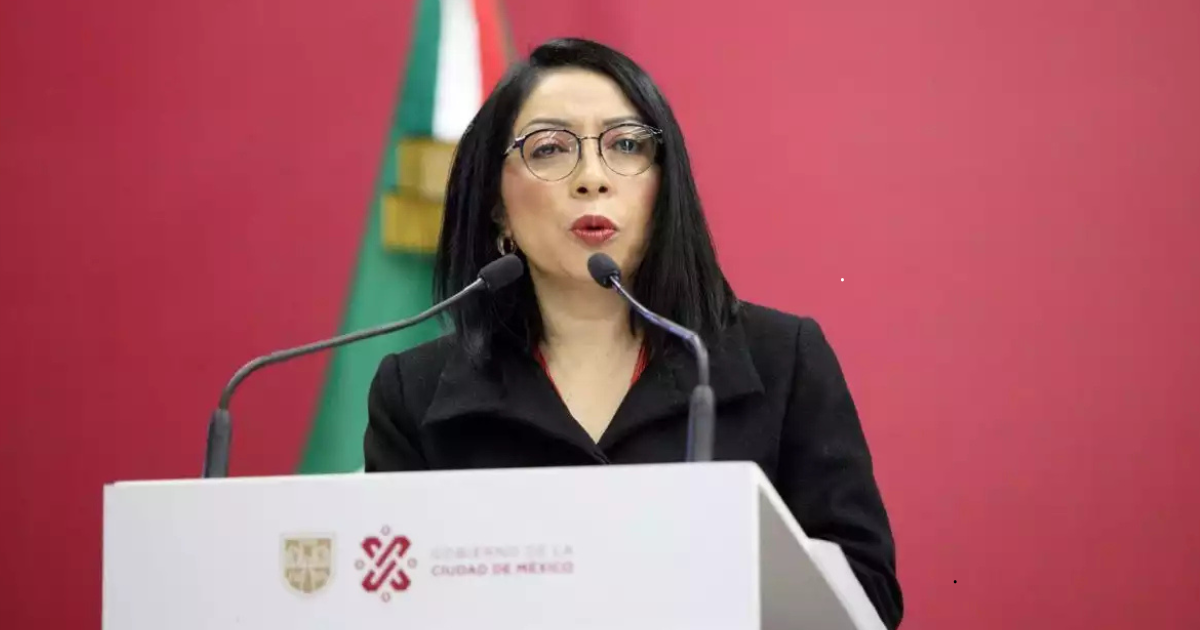 Esthela Damián Peralta durante un acto oficial tras su nombramiento como consejera jurídica de la Presidencia de México.