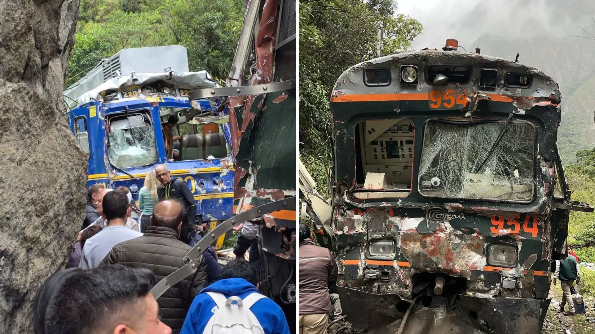 Choque de trenes Machu pichu