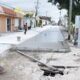 Repavimentación con concreto hidráulico en una calle del centro de Cozumel como parte del plan estatal de obras públicas.