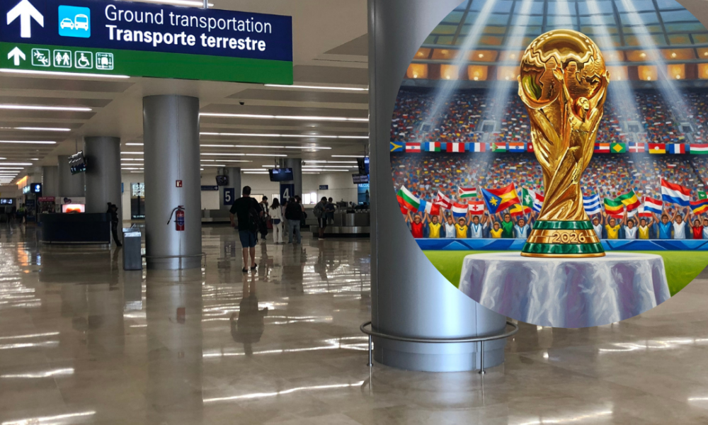 Aeropuerto de Cancún - imagen de trofeo de mundial 2026