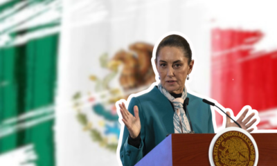 Claudia Sheinbaum durante conferencia matutina en Palacio Nacional sobre soberanía y seguridad nacional