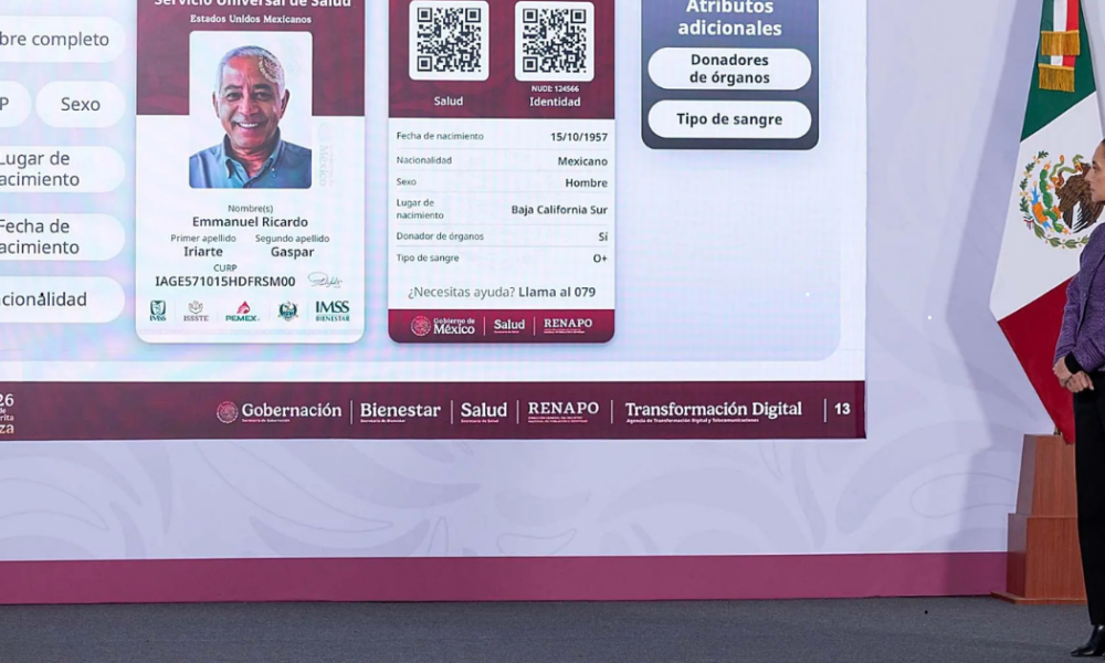 Mara Lezama anuncia el inicio del registro del Servicio Universal de Salud en Quintana Roo durante el programa La Voz del Pueblo.