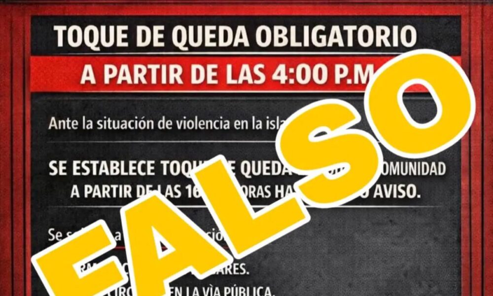 toque de queda falso