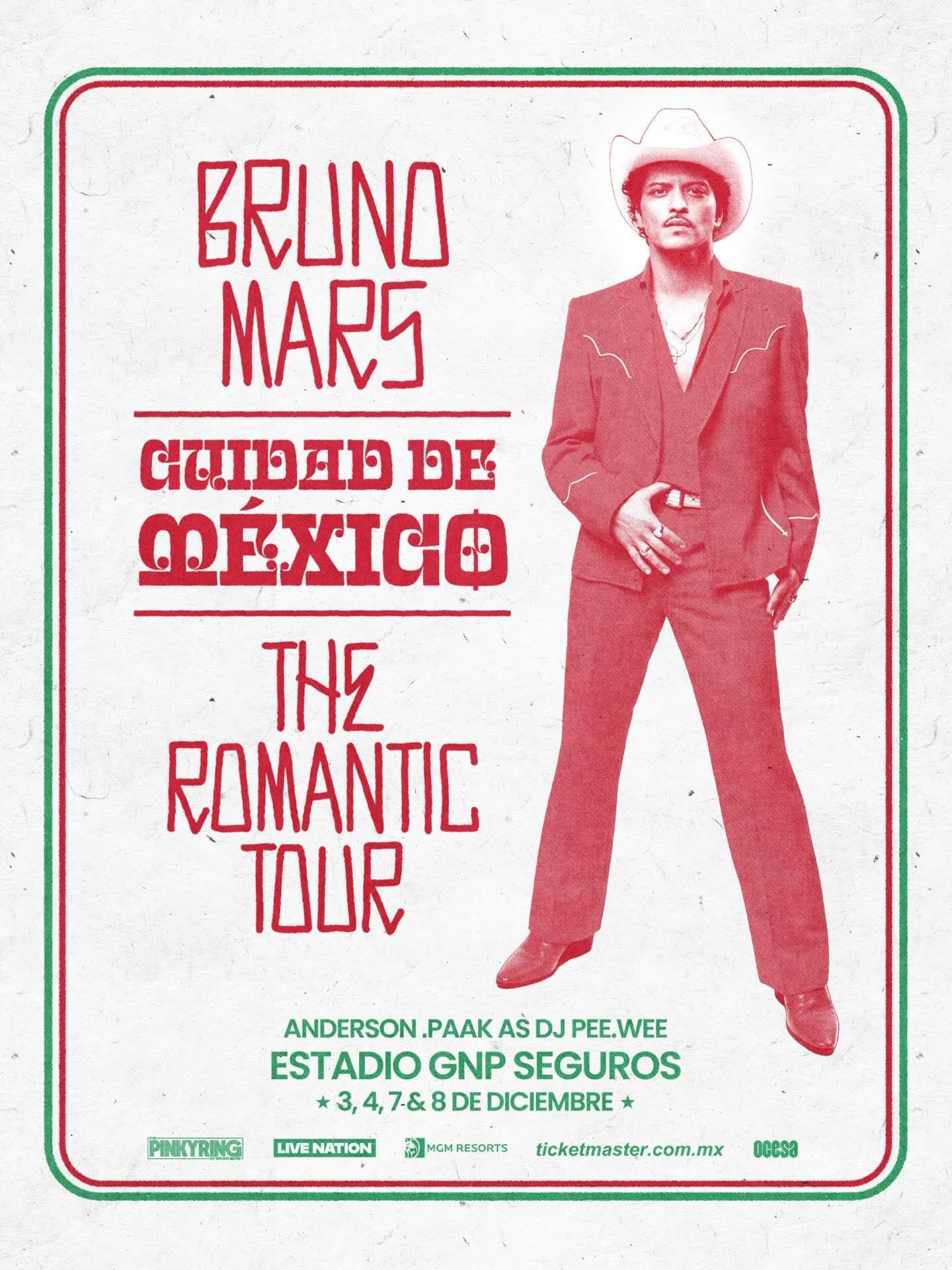 Bruno Mars The Romantic Tour