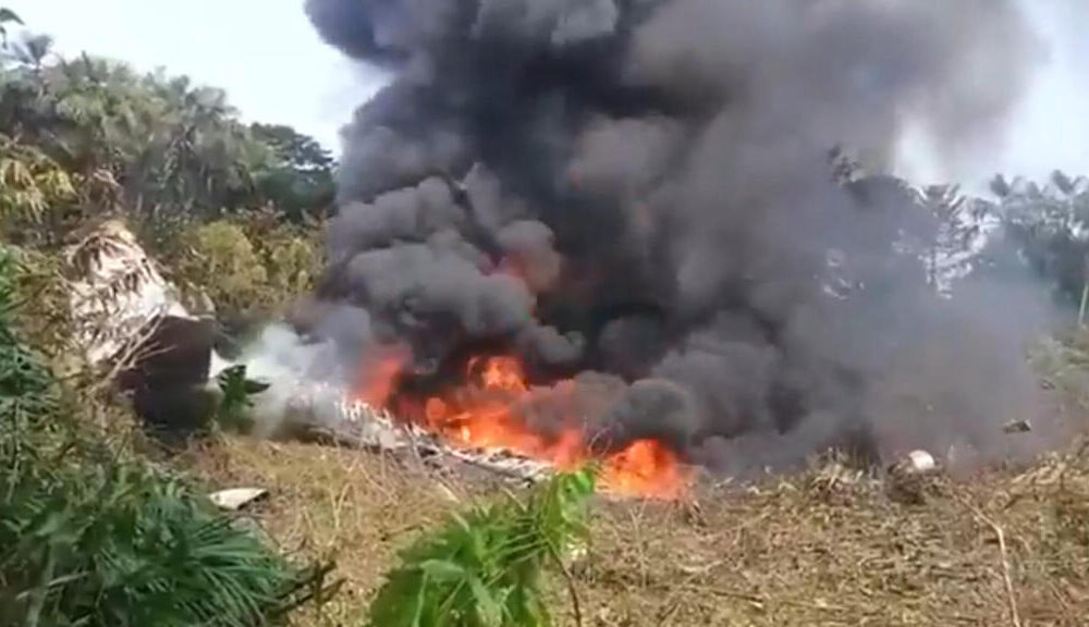 accidente de avión militar en Colombia