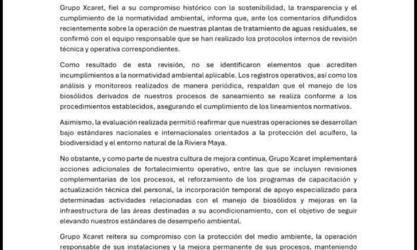 Grupo Xcaret Informa
