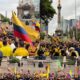 Afición colombiana toma el Ángel previo al Mundial