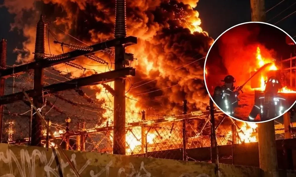Incendio en subestación de CFE causa apagones en Cancún