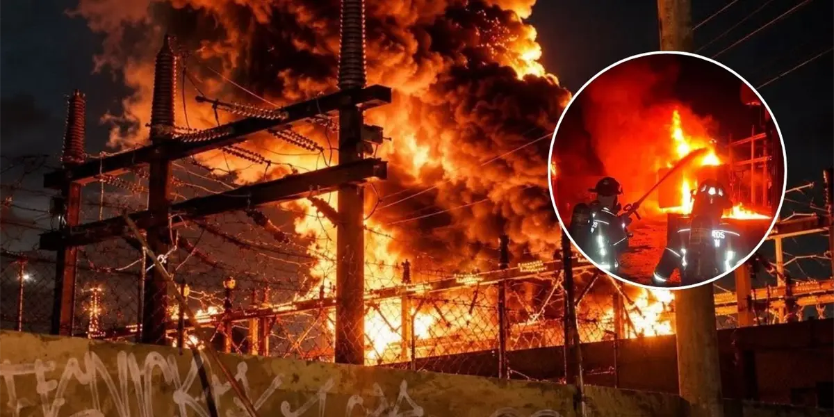 Incendio en subestación de CFE causa apagones en Cancún