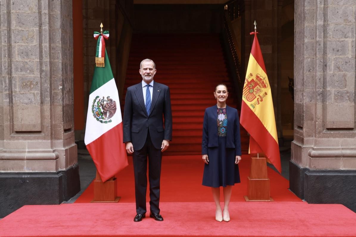 Felipe VI y Claudia Sheinbaum