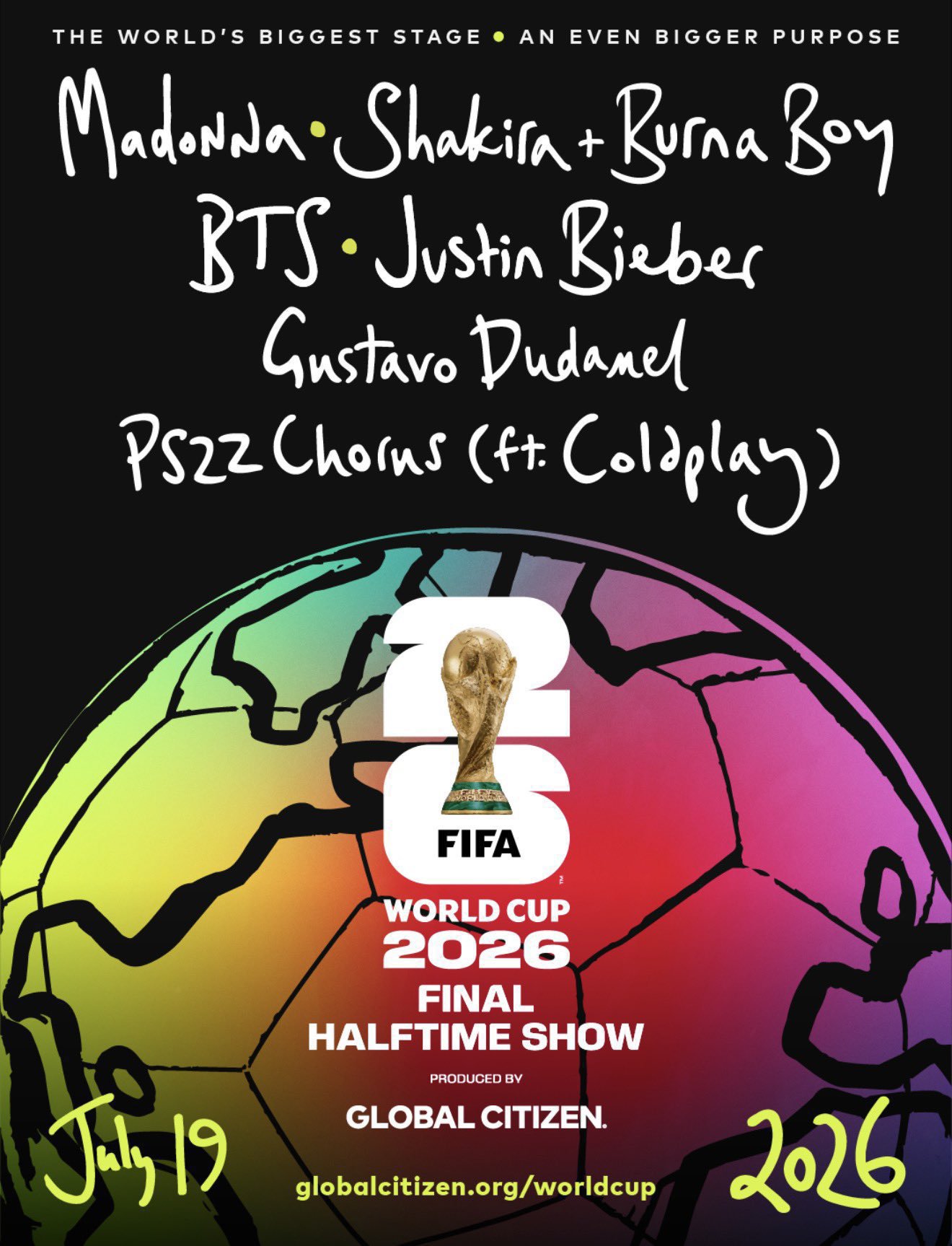 Justin Bieber se une al show mundialista