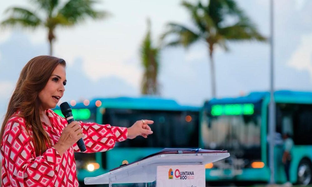 Mara Lezama Cancún autobuses híbridos MOBI